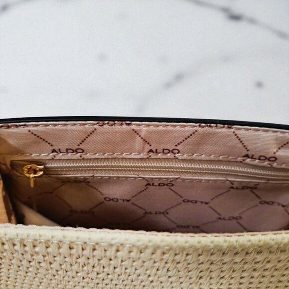 Aldo Pink/White/Beige Floral Canvas Mini Crossbody NWT - Picture 8 of 11